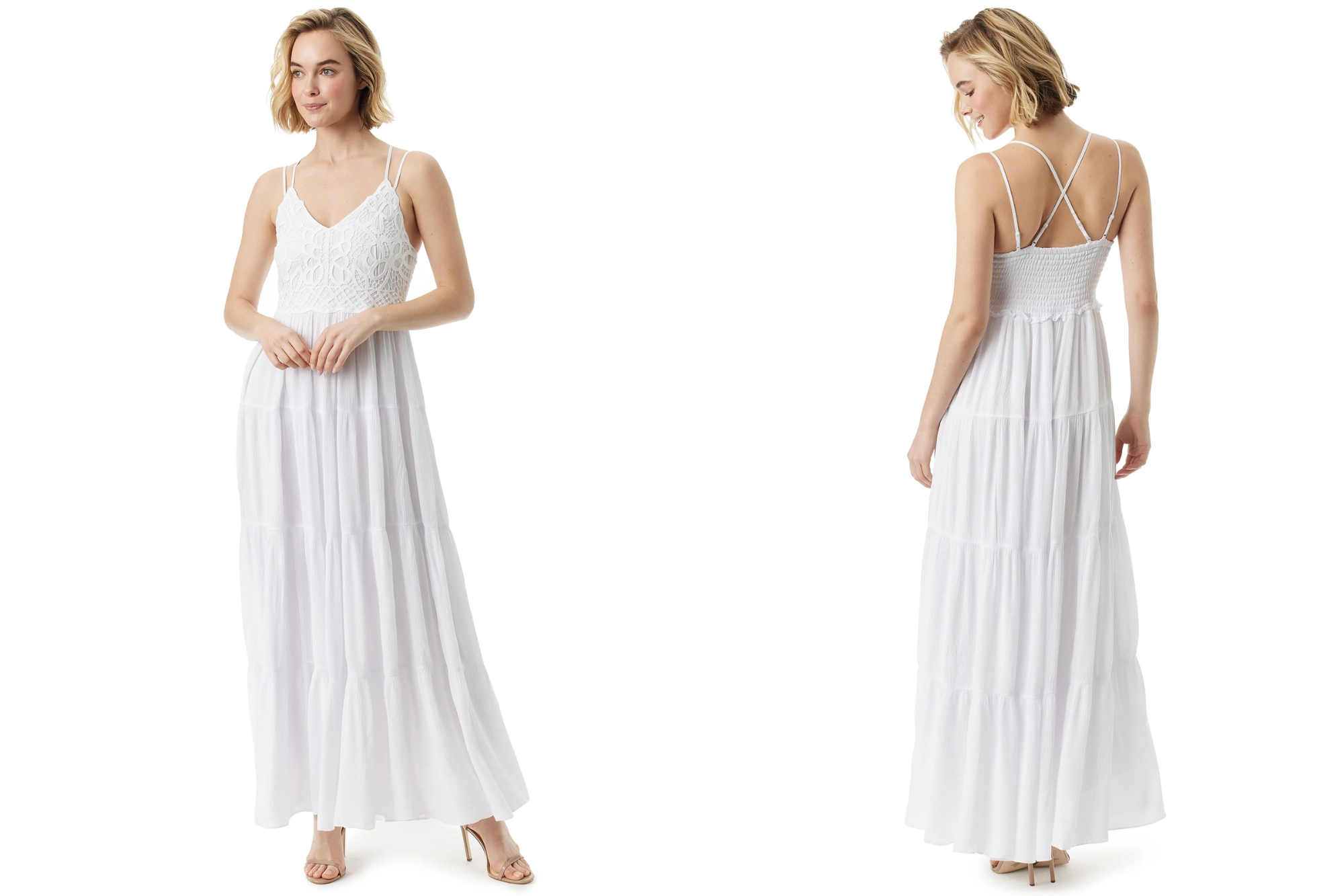 Jessica Simpson Iris Crochet Cami Dress