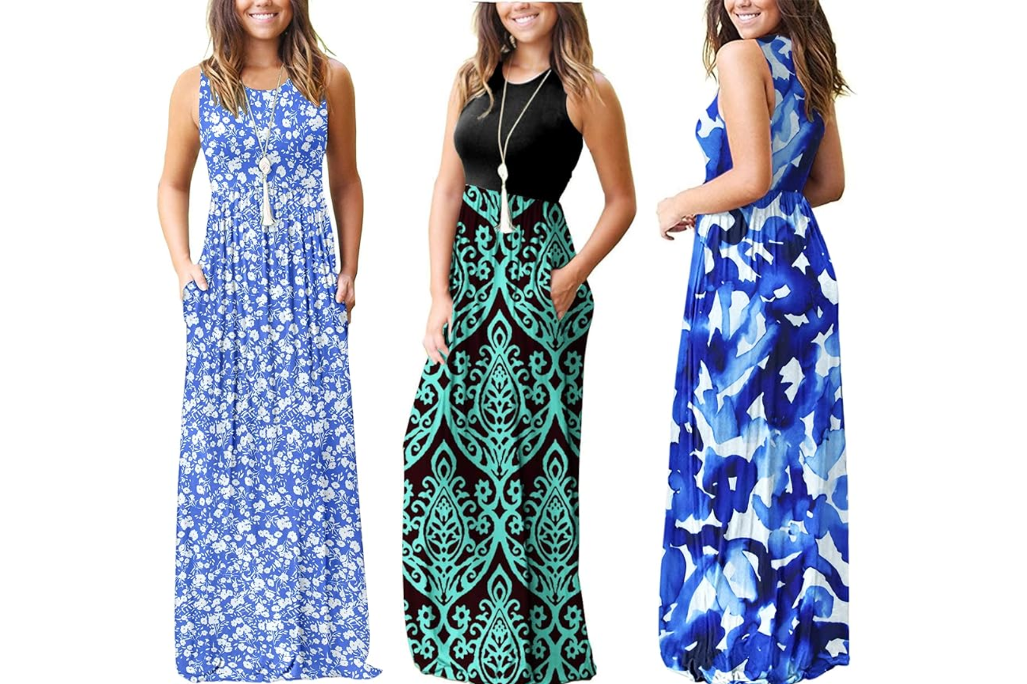 Molerani Maxi Dress with Pockets