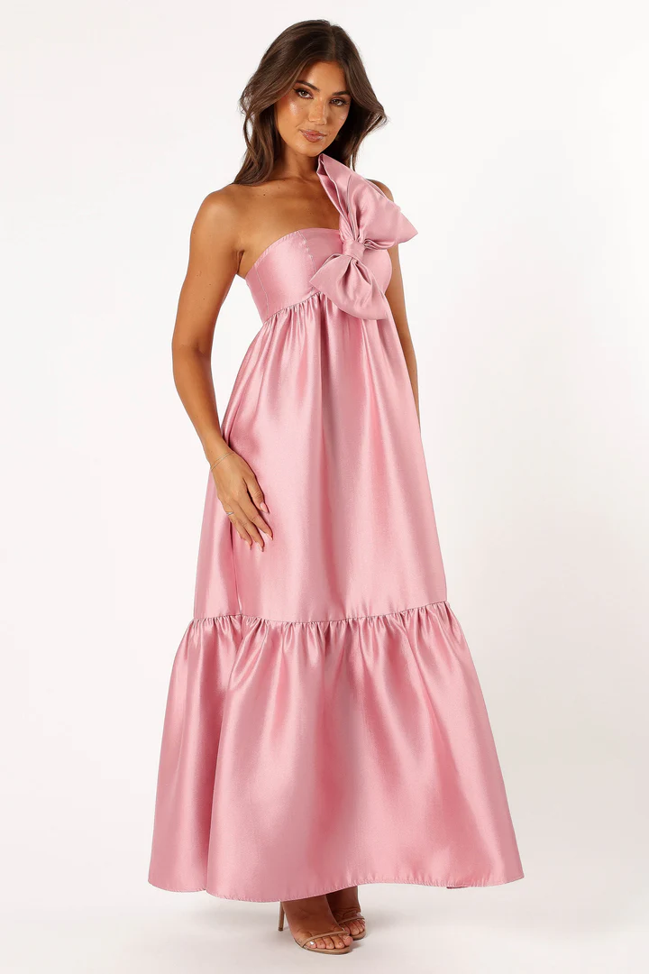 bow maxi dress