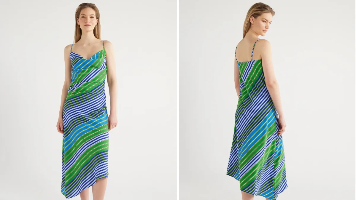 Scoop Cowl Neck Cami Dress