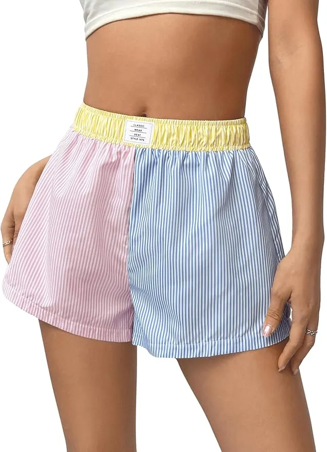 Striped Pajama Shorts