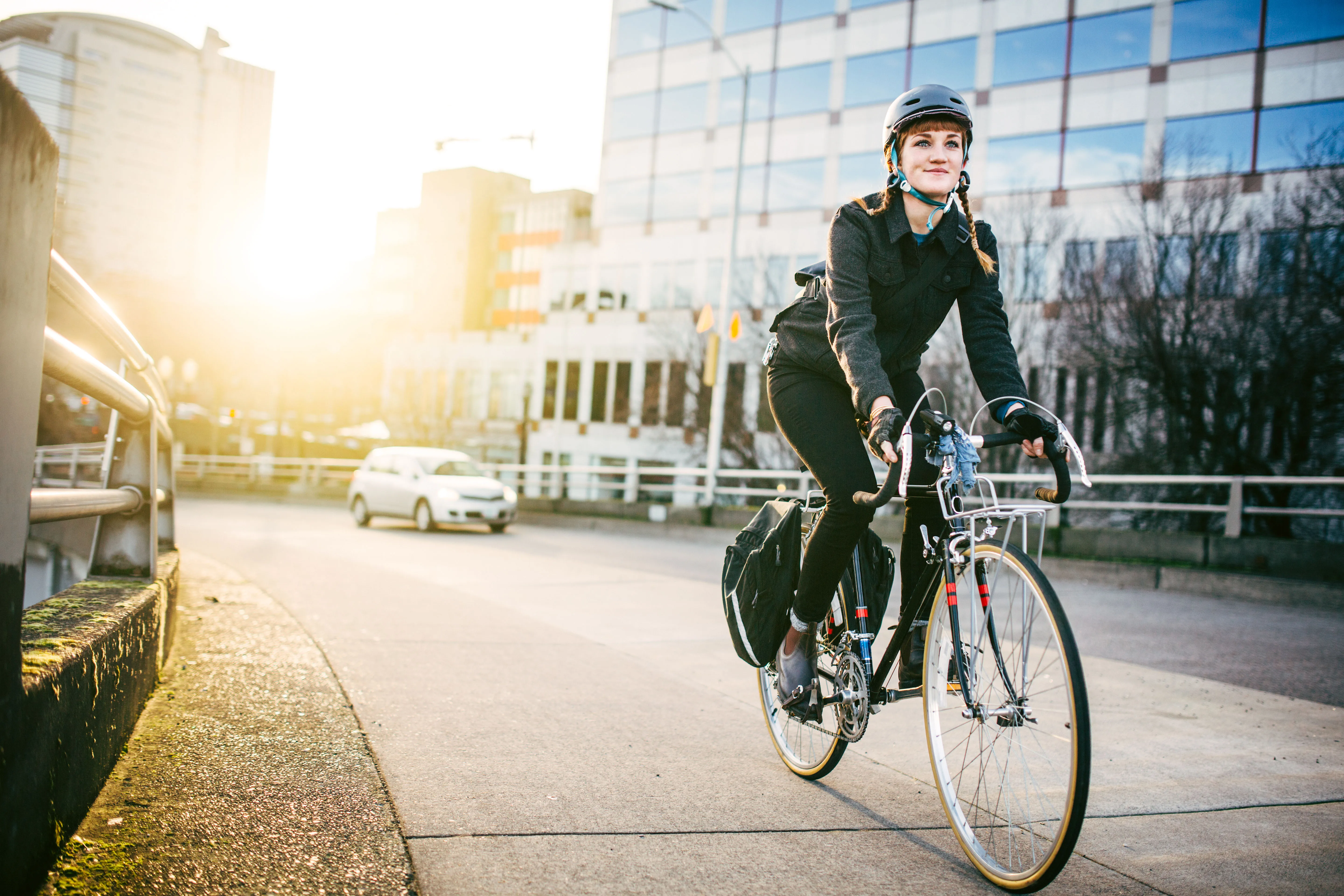 biking