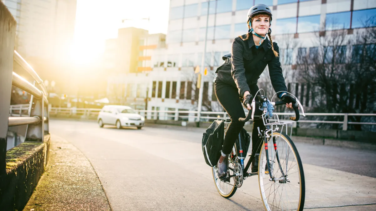 biking