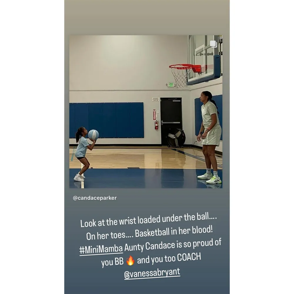 Candace Parker Helps Kobe Bryants Daughter Bianka Hone Basketball Skills