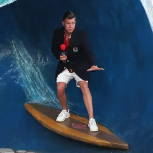 Colin Jost Jokes Hosting Paris Olympics Is Going Great After His Feet Get Cut Up at Surfing Event