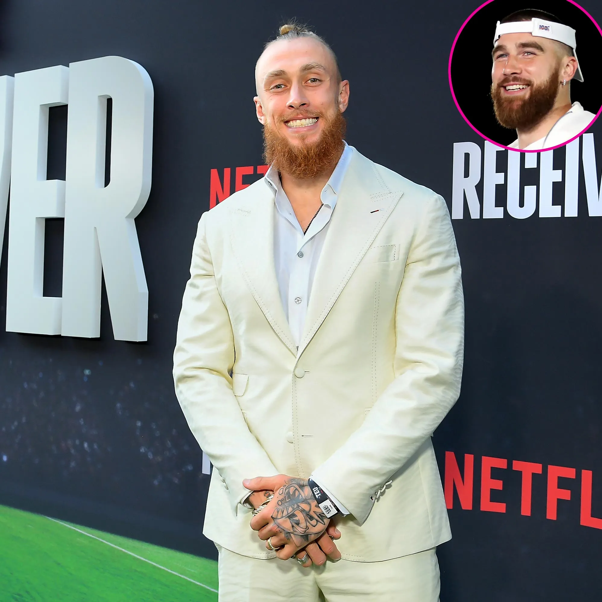 George Kittle Jokes About Travis Kelce's Reason for Turning Down Netflix's 'Receiver'