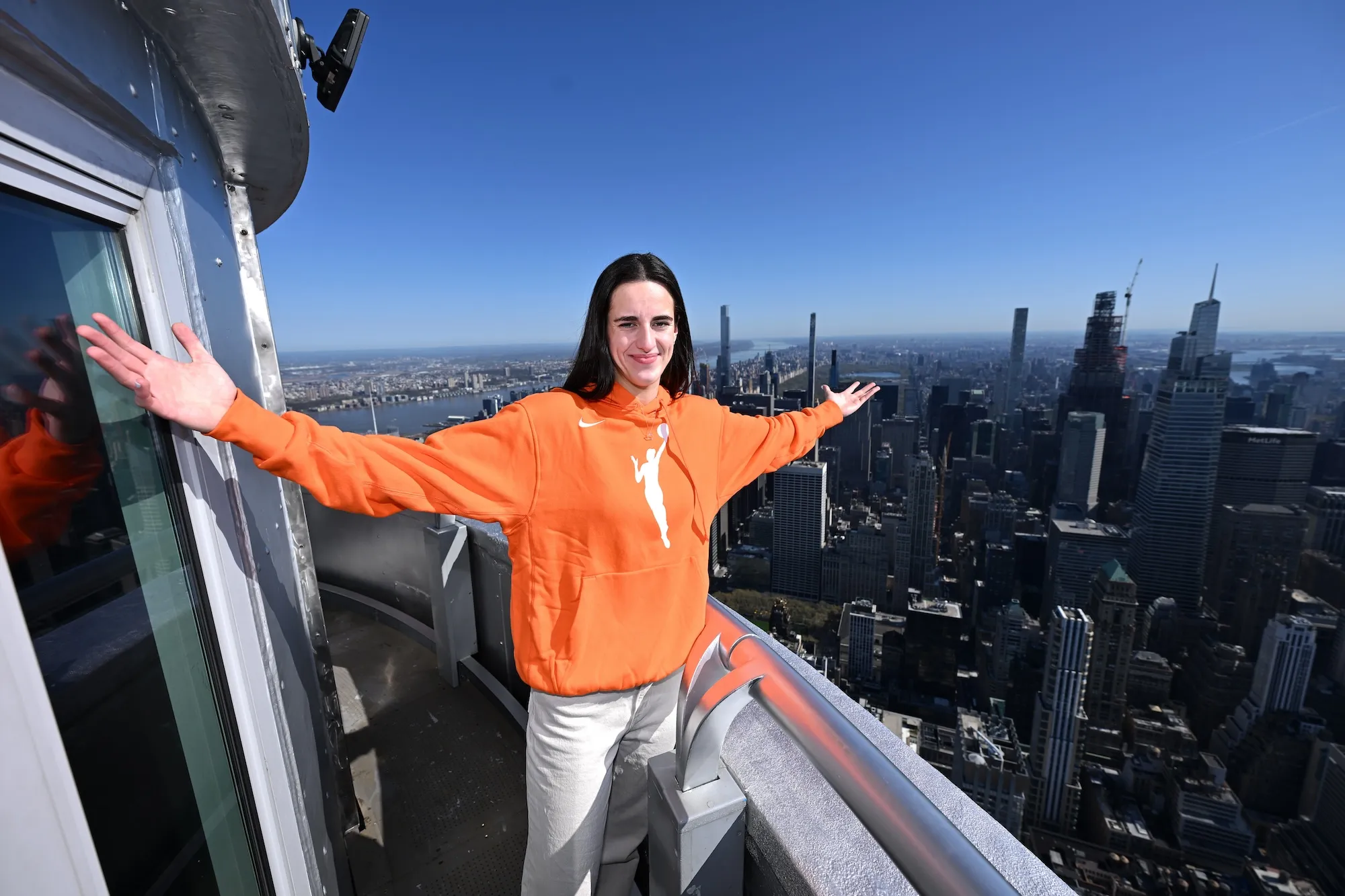 WNBA Draftees Light the Empire State Building, Caitlin Clark