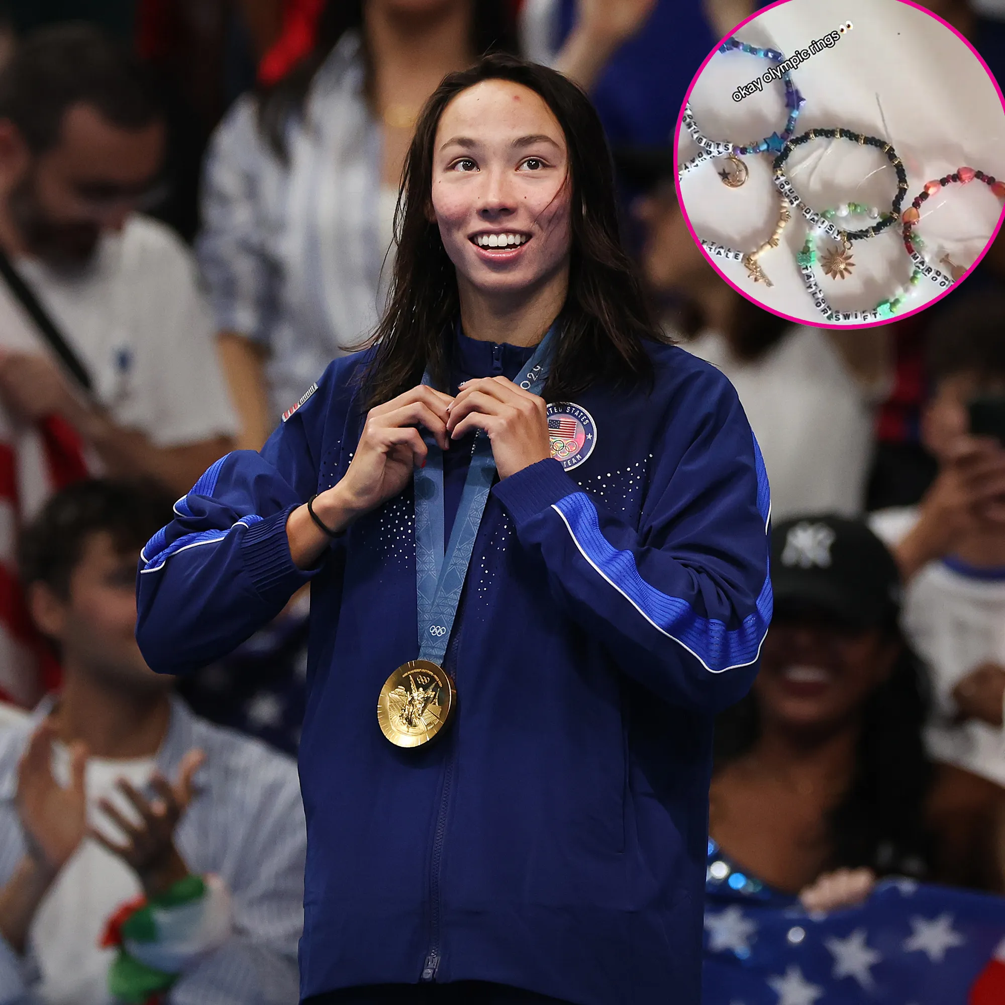 Gold Medalist Swimmer Torri Huske Is Making Friendship Bracelets for Taylor Swift Concert With Olympic Village Roommates