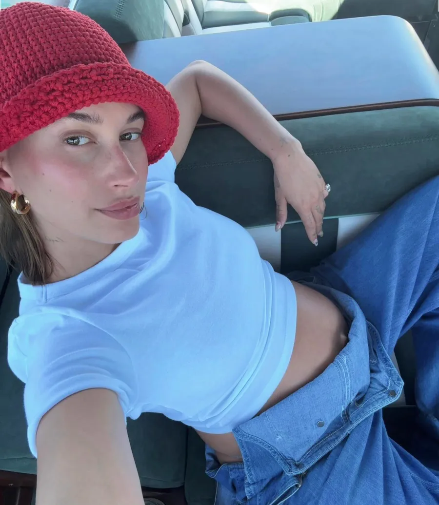Hailey Bieber Baby Bump Album July 2024