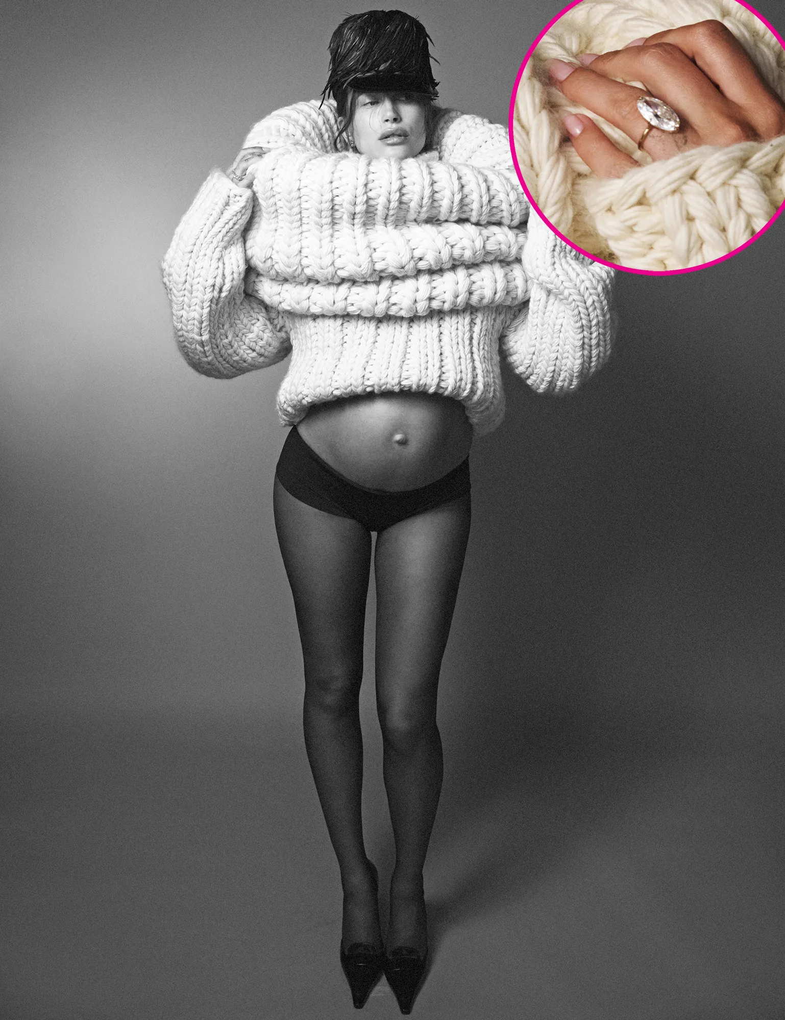 Hailey Bieber Clarifies New Ring From Justin Is Only 1 Carat Bigger