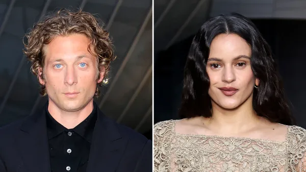Jeremy Allen White and Rosalia Walk Pre Olympics Red Carpet Separately