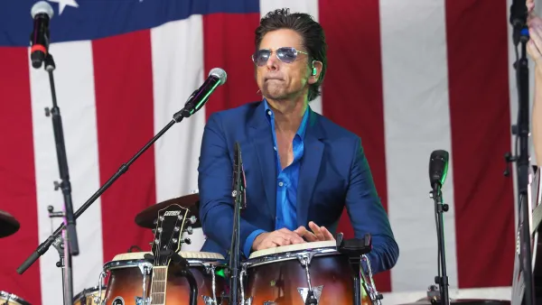 John Stamos and Son Billy Play Drums Together at Beach Boys Show