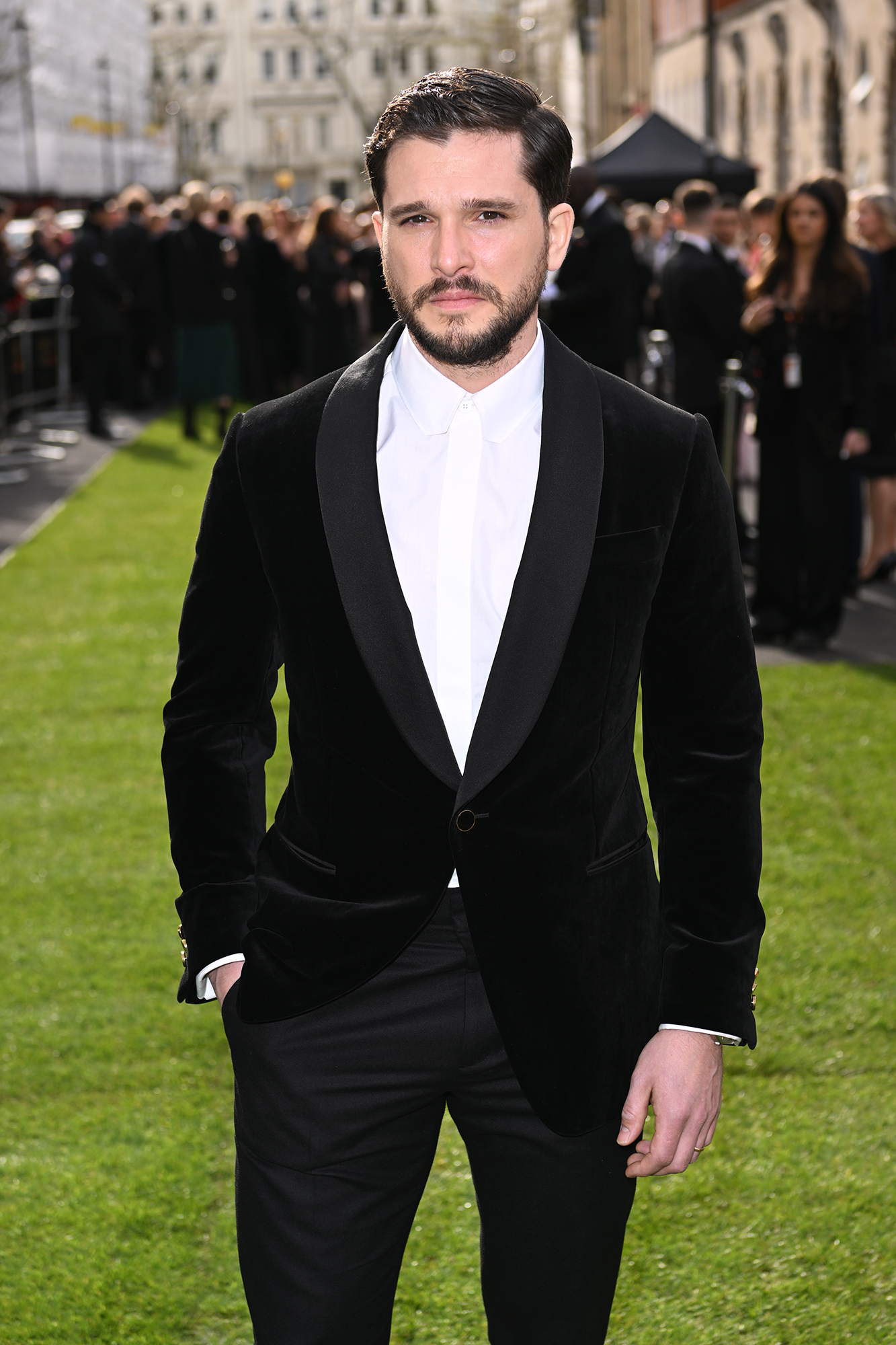 Kit Harington Shows Off Chiseled Physique Backstage on Broadway