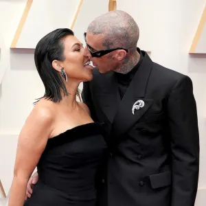 Kourtney Kardashian and Travis Barker Touch Tongues Before Kissing Each Other