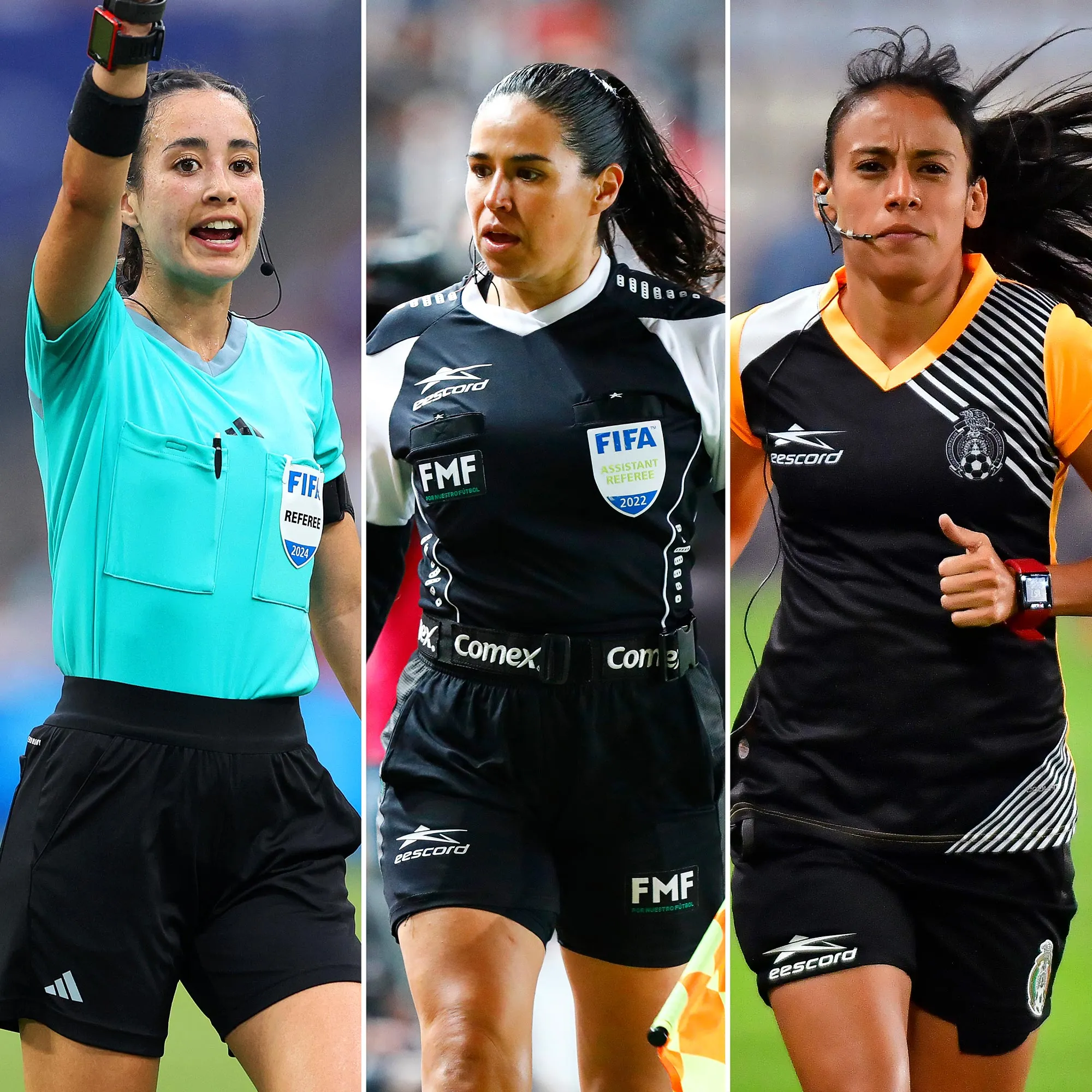 Las árbitras mexicanas Katia García Karen Díaz y Sandra Ramírez hacen historia en los Juegos Olímpicos París 2024 al silbar el partido varonil entre Francia vs Nueva Zelanda 448