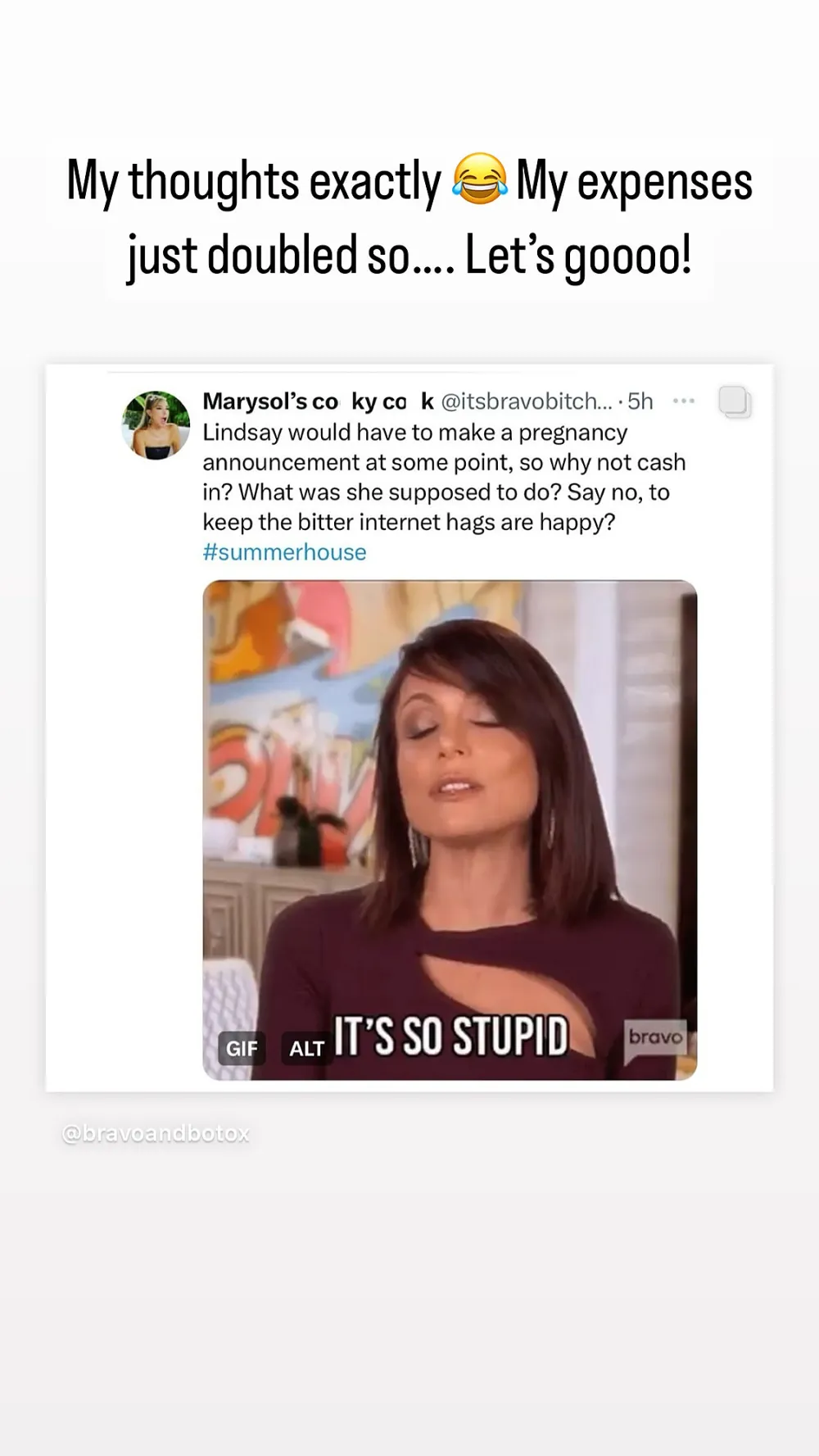 Summer House&rsquo;s Lindsay Hubbard Claps Back at Sponsorship Pregnancy Announcement: 'My Expenses Just Doubled'