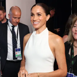Meghan Markle Glows in White Halter Neck Gown While Attending 2024 ESPYs With Prince Harry