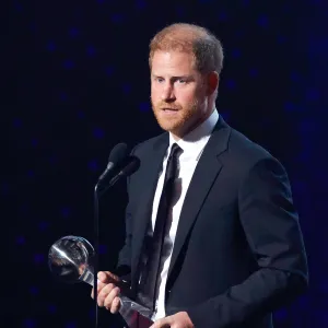Prince Harry Duke of Sussex accepts the Pat Tillman Award onstage during the 2024 ESPY Awards 712