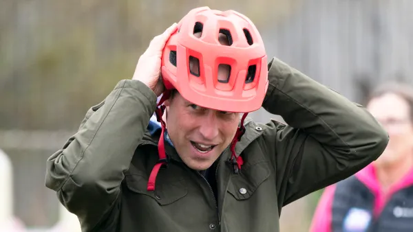 Prince William Spotted Zooming Around Windsor Castle on Electric Scooter