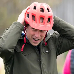 Prince William Spotted Zooming Around Windsor Castle on Electric Scooter