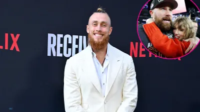 Promo George Kittle Asked Travis Kelce for Key to Taylor Swift Holiday House