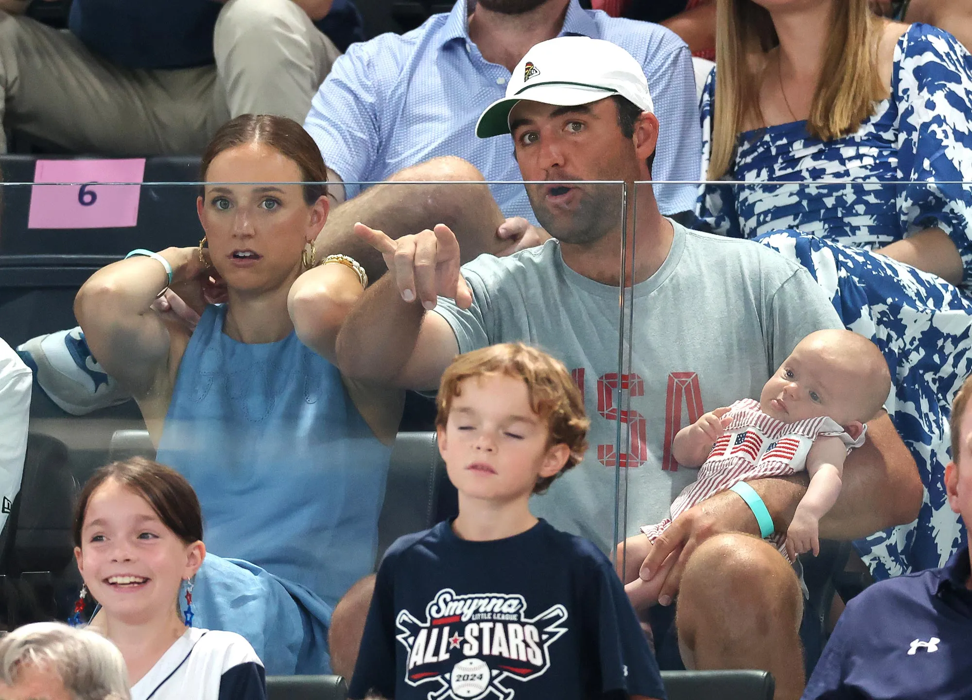 Scottie Scheffler Brings His Baby to Watch Gymnastics 357