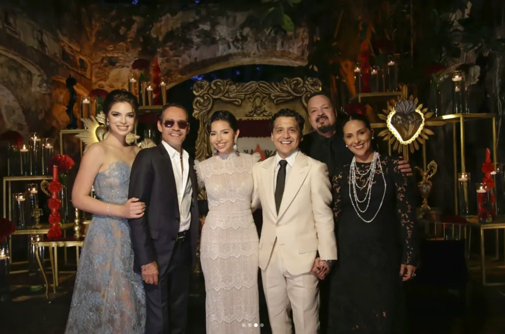 Nadia Ferreira, Marc Anthony, &Aacute;ngela Aguilar, Christian Nodal, Pepe Aguilar y Aneliz Aguilar