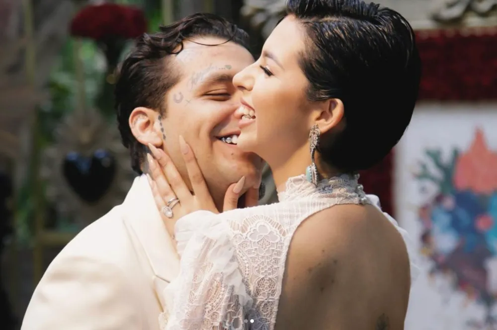 Christian Nodal y &Aacute;ngela Aguilar