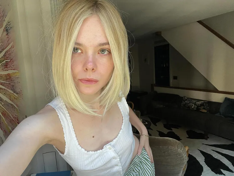 The Best Makeup Free Moments of 2024 Halle Bailey Kylie Jenner Rachel Zegler More 881 Elle Fanning