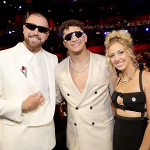 Travis Kelce Watches Taylor Swift's 3rd Amsterdam 'Eras Tour' Show With Patrick and Brittany Mahomes