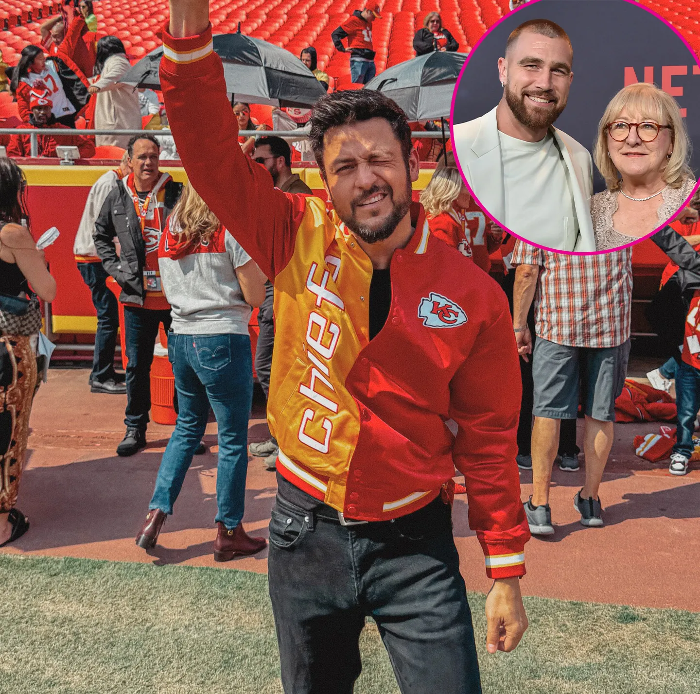 Tyler Hynes Snuck A Note Into Travis Kelce's Chiefs Locker at Donna Kelce s Urging While Filming Hallmark s Holiday Touchdown