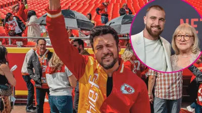 Tyler Hynes Snuck A Note Into Travis Kelce's Chiefs Locker at Donna Kelce s Urging While Filming Hallmark s Holiday Touchdown