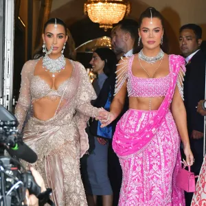 Kim and Khloes Indian Wedding Outfits