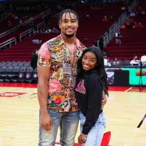 Simone Biles Reacts to Husbands S Tattoo