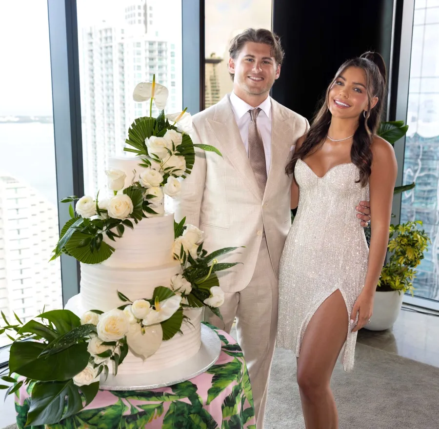 Inside 'Bachelor' Alum Hannah Ann Sluss and NFL Player Jake Funk's 'Tropical' Wedding Reception in Miami