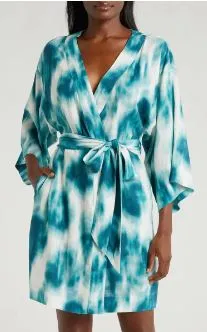 Nordstrom Vacation Linen Blend Robe 