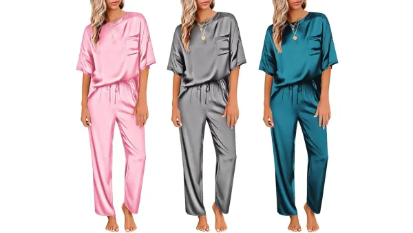 satin pjs