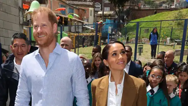 Meghan Markle and Prince Harry Practice Spanish in Visit With Kindergarteners in Columbia