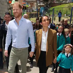 Meghan Markle and Prince Harry Practice Spanish in Visit With Kindergarteners in Columbia