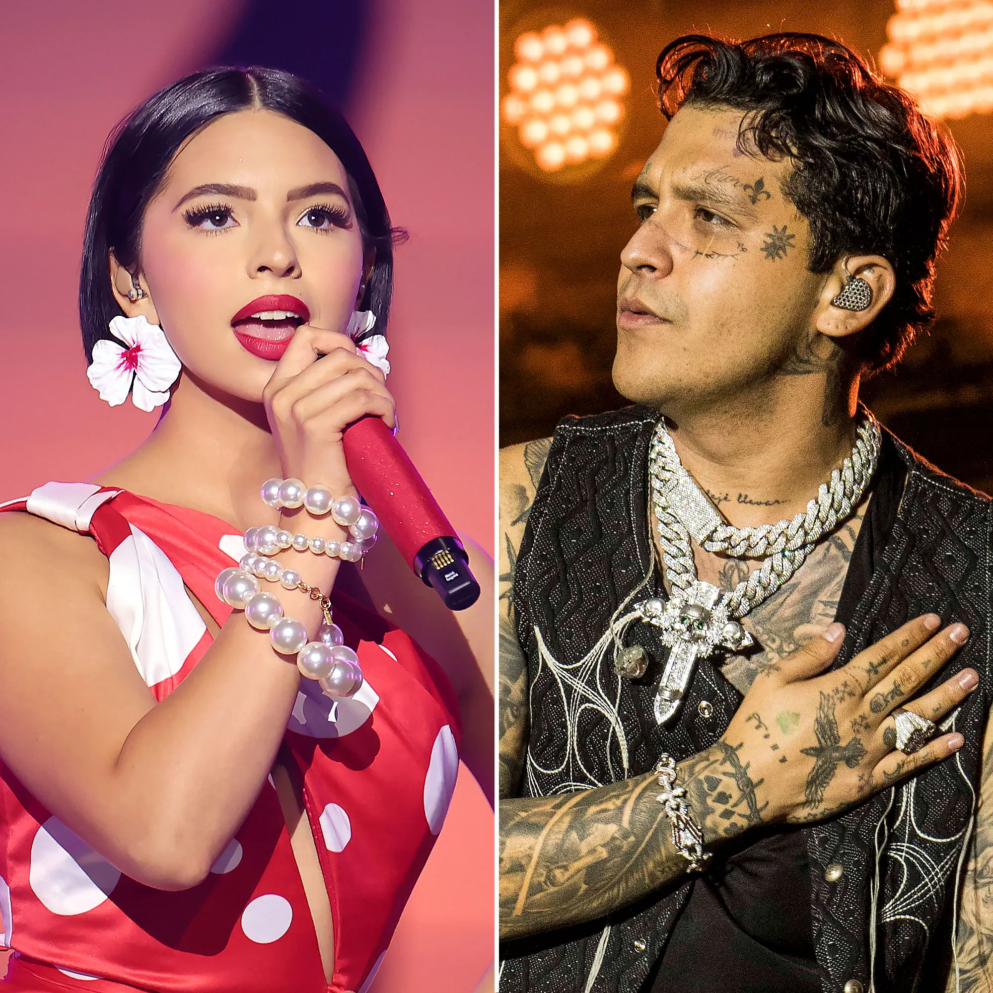 Angela Aguilar and Christian Nodal