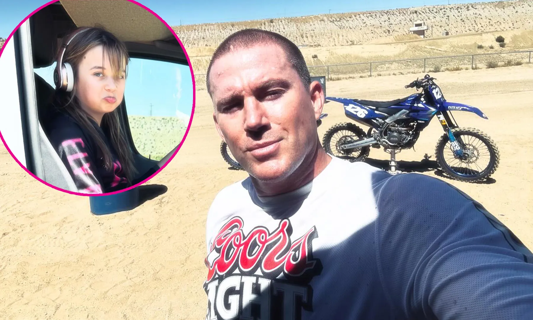 Channing Tatum Goes Biking With Daughter Everly in Rare Pic