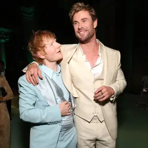 Chris Hemsworth Debuts Drumming Skills During Surprise Appearance at Ed Sheeran Show