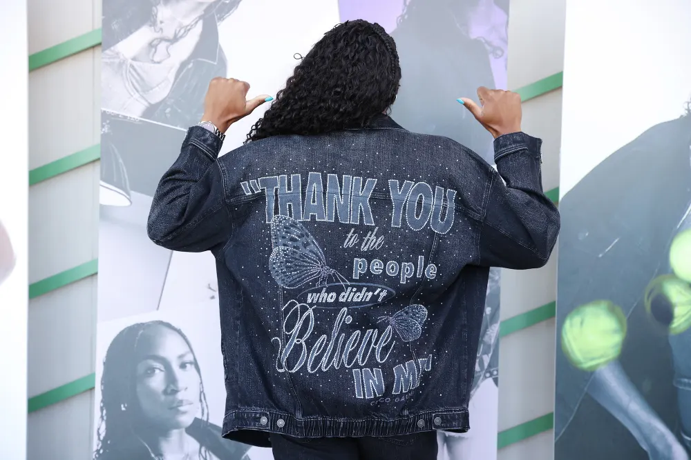 Coco Gauff Slays in a Denim Outfit at American Eagle Event