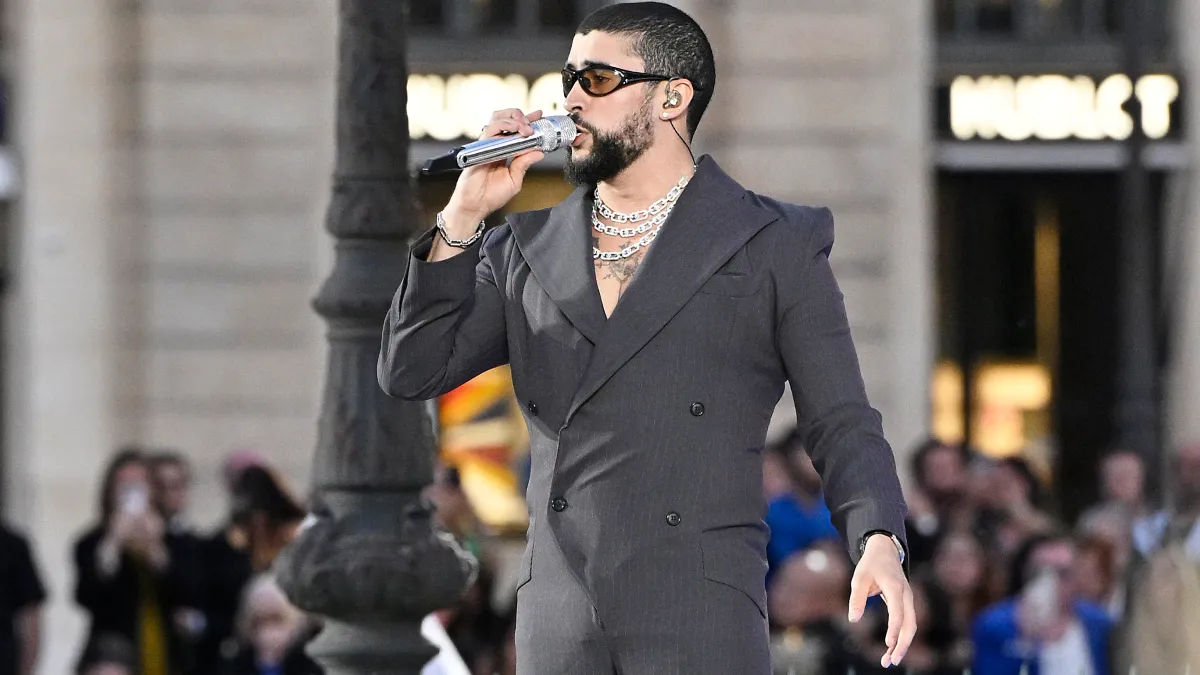 Bad Bunny en París, Francia, junio de 2024.