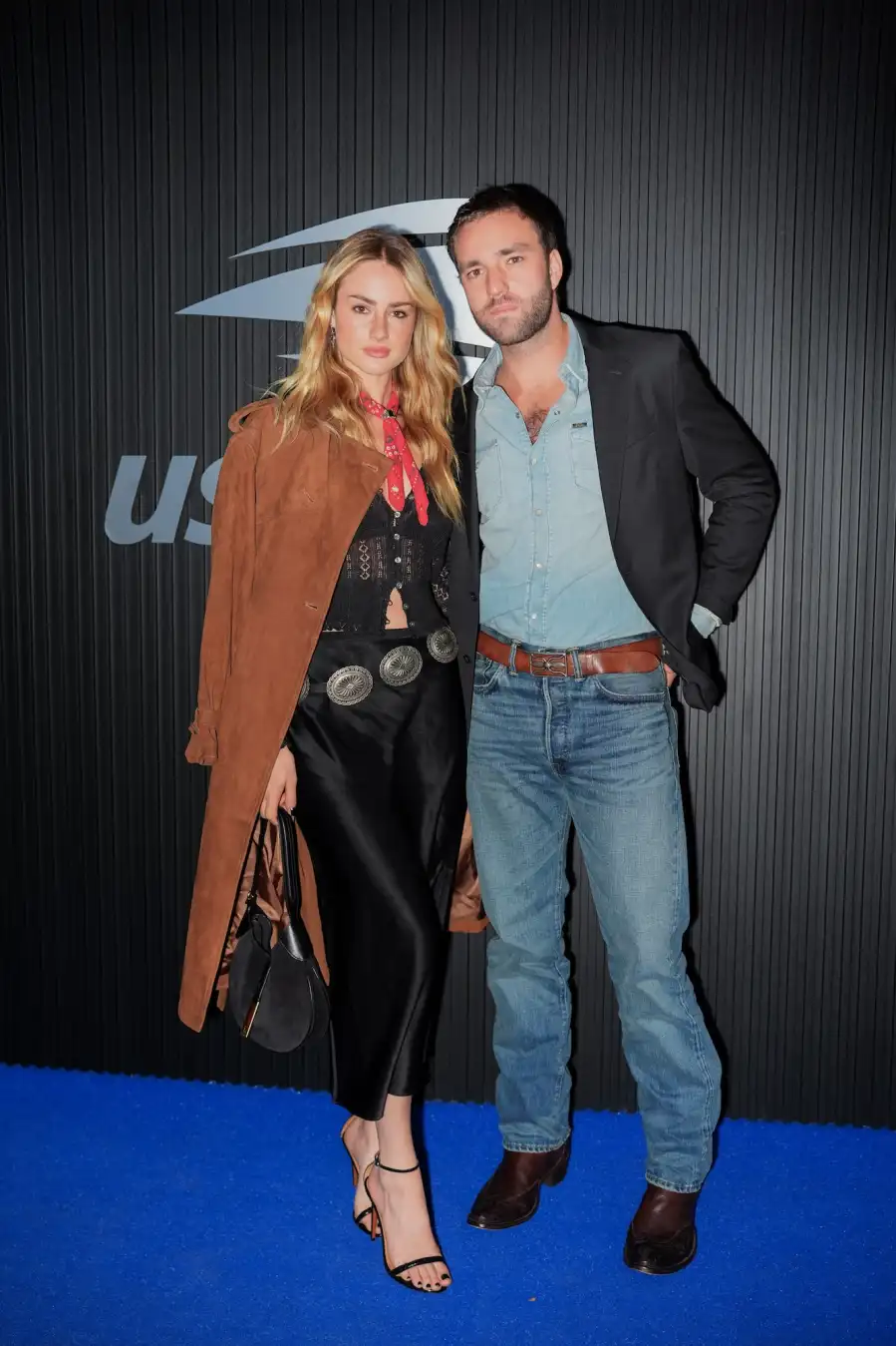 Jackson White and Grace Van Patten attend US Open