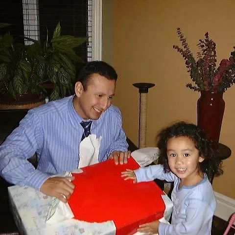 Leylah y su pap&aacute;