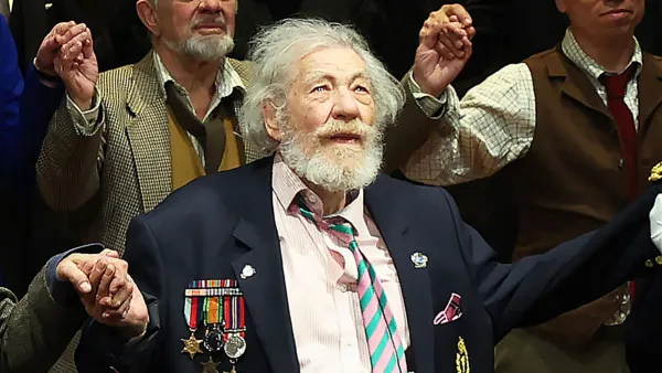 Ian McKellen Says Fat Suit Saved Him From Severe Injury in Stage Fall