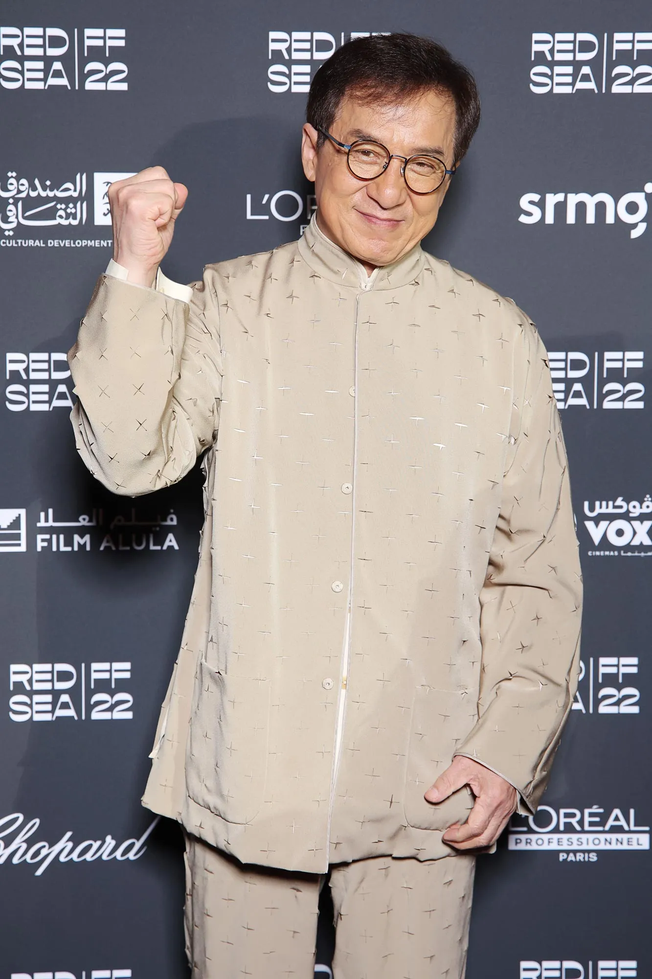 Jackie Chan attends the Closing Night Gala Red Carpet at the Red Sea International Film Festival