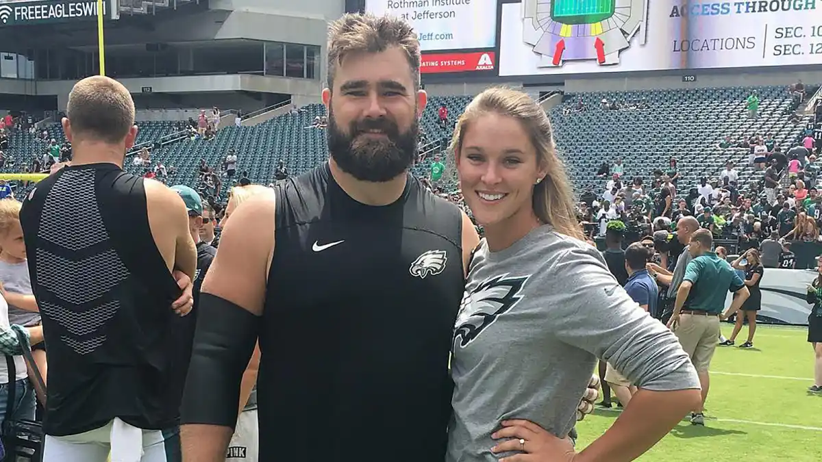 Jason Kelce and Wife Kylie Kelce Can't Stop Laughing in NFL Commercial: 'C'mon, Lock In'