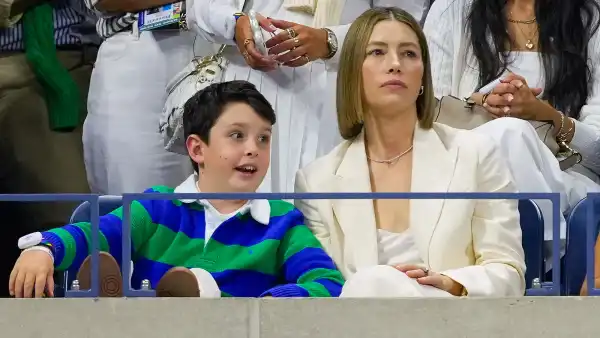 Jessica Biel Takes 9-Year-Old Silas to US Open in Rare Public Outing